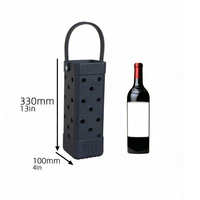 Sac de transport pour vin individuel, sacs de protection souples, boîte cadeau pour bouteille de champagne, porte-vin portable pour les voyages, les pique-niques, la plage