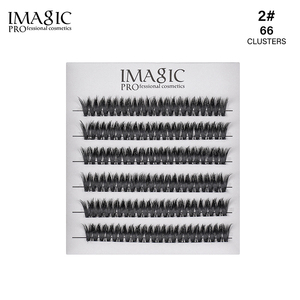 IMAGIC Cils en grappes auto-adhésifs sans colle 0,07 mm, fins, doux, haute confortabilité, volume superposé, look désordonné, maquillage des yeux style western - Product Image 6