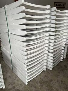 Bán trực tiếp gấp ghế trắng <span class=keywords><strong>Ergonomic</strong></span> và nhựa không thấm nước cho các cuộc họp thường niên của công ty - Product Image 5