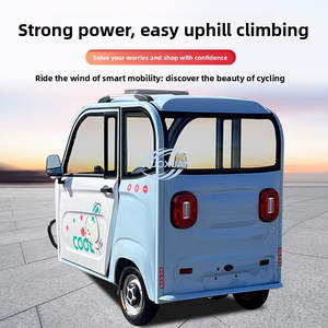 Tricycle Électrique Familial Compact avec Capote Fermée, Nouvelle Norme Nationale, Homologué pour la Circulation, Idéal pour Personnes Âgées, Autonomie 50-70km, 3 Roues - Product Image 4