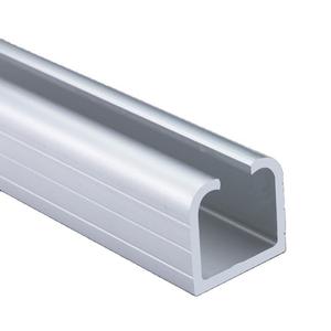 Rail coulissant pour porte pliante Jingteng, en alliage d'aluminium, couleur champagne argenté, rail épaissi pour porte en bois, design moderne et simple. - Product Image 2