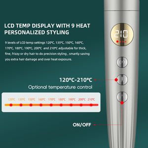 KangRoad Factory Logo personnalisé Portable 32mm Céramique Baril Cheveux Bigoudi LCD PTC Meilleur Smart Timer <span class=keywords><strong>Fers</strong></span> <span class=keywords><strong>à</strong></span> friser Wave Bigoudis Wand - Product Image 3