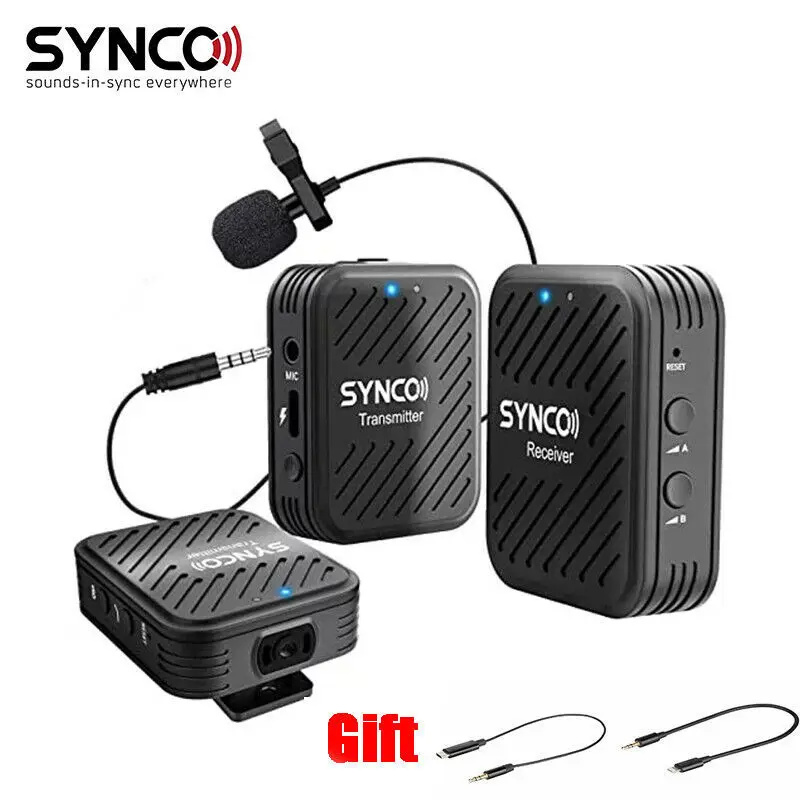 Synco G1 G1A1 G1A2 2.4G Draadloze Lavalier Microfoon Systeem Video Mic Opname Microfoon Voor Smartphone Dslr Camera 'S