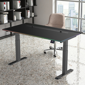 Scrivania da Gaming Modello S di Alta Gamma con Bordi Colorati, Scrivania per Computer da Casa Intelligente con Altezza Regolabile - Product Image 5