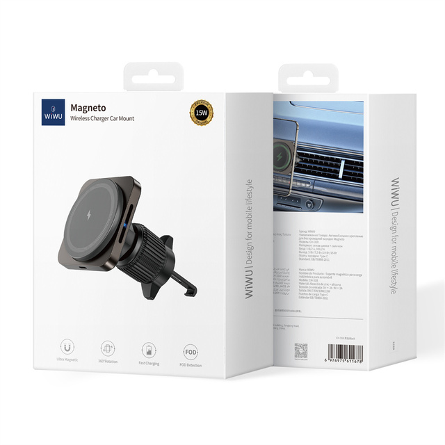 Top-selling Magnetic Car Wireless Charger Mobile Phone Holder Fast Wireless Charging Capabilities