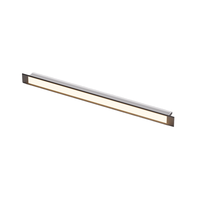 Lumière LED ultra-mince sous l'armoire, profil en aluminium, canal étroit pour une conception de cuisine minimaliste