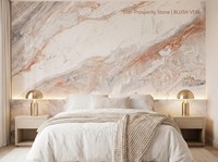 Мраморная плита Ever-Prosperity Stone Blush Vein: Премиальный экзотический камень для современного полированного напольного покрытия вилл и отелей класса люкс