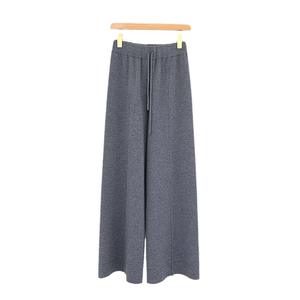 <span class=keywords><strong>Pantalon</strong></span> large en tricot de laine fine à quatre aiguilles, style nouveau, best-seller, luxe avancé, en nylon/coton, pour <span class=keywords><strong>femme</strong></span>, automne-hiver - Product Image 5