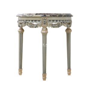 Bàn Cà Phê Đầu Cổ Bằng Gỗ Cẩm Thạch Chạm Khắc Góc Cho Ghế Sofa Bàn Góc - Product Image 1