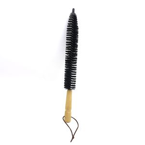 Brosse de nettoyage en nylon avec manche en bois et boucle de suspension pour le nettoyage des drains et des tuyaux - Product Image 5