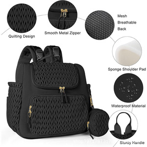 Kunden spezifisches Logo Baby Wickelt asche Mommy Bag Große Kapazität Hochwertige multifunktion ale Reise rucksack Isolation tasche - Product Image 5
