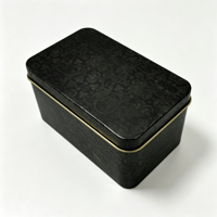 Boîte en métal personnalisée pour thé et café, conteneur d'emballage hermétique pour feuilles de thé en vrac, grains, cadeaux, stockage, présentation, utilisation alimentaire, recyclable, gaufrée