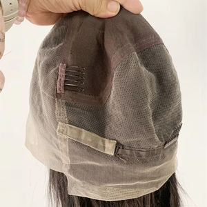 DX290 cheveux vierges brésiliens perruques de dentelle complète bonnet ventilé longue perruque de cheveux humains brun <span class=keywords><strong>col</strong></span>. Livraison gratuite et prêt à être expédié - Product Image 1