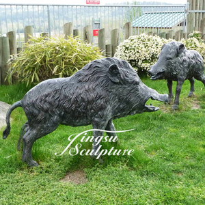 Direttamente la fabbrica fornisce la scultura all'aperto della statua del cinghiale del bronzo delle <span class=keywords><strong>statue</strong></span> della fontana del giardino - Product Image 6