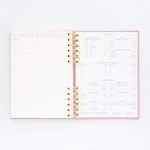 Cuaderno <span class=keywords><strong>de</strong></span> Tapa Dura Estándar con Papel Offset, Agenda Diaria Sin Fecha, Diario <span class=keywords><strong>de</strong></span> Escritura, 192 Páginas Rayadas, Soporte Elástico para Bolígrafo - Product Image 3