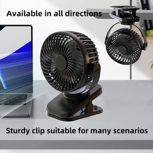 Mini Usb Rechargeable Fan Convenient Fan Quiet Led <b>Light</b> 360-Degree Rotating Fan Cute Mini Cooling Ventilador - Product Image 6