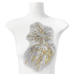 Foshan Guangzhou Usine Personnalisée Broderie Galons Ruban <span class=keywords><strong>Bazin</strong></span> à Coudre Strass Perlé Paillettes Colliers Pour <span class=keywords><strong>Robe</strong></span> <span class=keywords><strong>Africaine</strong></span> - Product Image 5