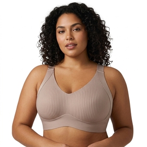 Reggiseno Senza Cuciture Plus Size per Donna, Senza Ferretto, Copertura Totale, Anti-cedimento, Lingerie <span class=keywords><strong>Push</strong></span>-<span class=keywords><strong>up</strong></span> Grande, <span class=keywords><strong>Intimo</strong></span> - Product Image 1