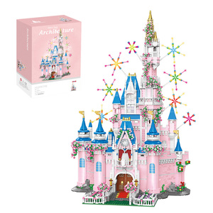 <span class=keywords><strong>New</strong></span> arrivals lâu đài ngôi nhà mơ ước khối xây dựng Bộ khối nhỏ 3D Câu Đố xây dựng đồ chơi với ánh sáng trẻ em Bộ Quà Tặng - Product Image 4