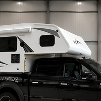 Caisse de camping-car légère en fibre de verre pour pick-up, idéale pour les voyages tout-terrain en 4x4