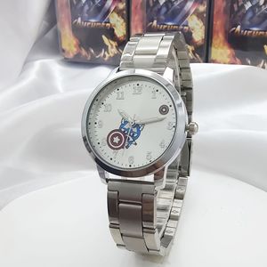 New Marvel Cartoon Kids' Quartz Pointer Steel Strap <strong>Watch</strong> for Boys &amp; Girls Students Hot Sale Cross-border - Product Image 4