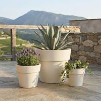 Pots à fleurs en céramique classiques, pots ronds pour plantes d'intérieur et d'extérieur, décoration de jardin, patio, maison, fournisseur en gros