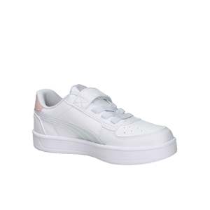 Sneakers Puma da Ragazza Bianche e Rosa con Cinturino Iridescente e Suola Chunky - Product Image 6