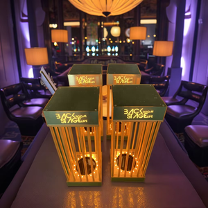 تاج ذهبي مضيء مخصص ، قفص مقدم عرض ، جهاز عرض VIP ، حالة عرض علامة نيون LED - Product Image 3