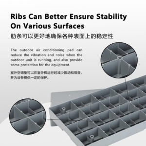 आउटडोर सदमे-अवशोषण एयर कंडीशनिंग आउटडोर यूनिट प्लास्टिक पैनल - Product Image 3