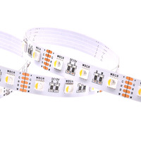 12V/24V Analog PWM RGBW LED Strip 60LED/M 5050 19W/m IP20 5M 4Pin untuk Villa, Plafon, Kabinet, Tangga, RV, Garasi, DIY, Pencahayaan Rumah