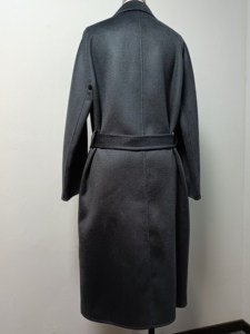 QIUCHEN <span class=keywords><strong>FS2024</strong></span> chaqueta de lana informal suelta de Invierno para mujer gabardina larga de lana de color sólido de doble cara - Product Image 5