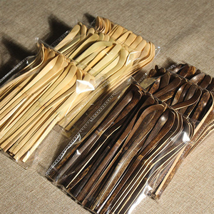 Cuchara de bambú para té, accesorio tradicional japonés con logotipo personalizado, mango largo - Product Image 6