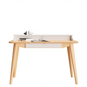 Modern Scandinavian Wood Writing <b>Desk</b> With Storage <b>Drawer</b> For Home Office Furniture - Product Image 1