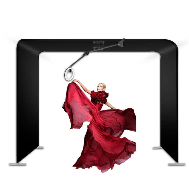 Professional 360 Hanging Photo Studio with Adjustable Sky Rotator Trade Show Equipment for Stunning Portraits