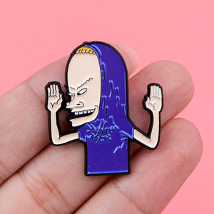 <span class=keywords><strong>Beavis</strong></span> et Butt-head drôle dessin animé broche en métal MTV spectacle de musique sac à dos Badge imprimé vêtements accessoires cadeau lettre-thème - Product Image 4