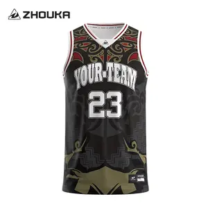 Tùy chỉnh thiết kế ban đầu bóng rổ Jersey Tops bán buôn bóng rổ mặc thăng hoa in phòng tập thể Dục Đào Tạo bóng rổ SINGLET vest