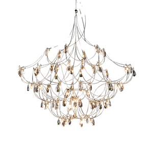Grand lustre artistique en treillis métallique LED style feu d'artifice, guirlande lumineuse féerique, <span class=keywords><strong>lampe</strong></span> suspendue - Product Image 5
