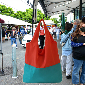 Bolsa de Compras Plegable Reutilizable Ecológica Personalizada, Bolsa de Supermercado Plegable Larga de Poliéster Impermeable, Bolsa de Compras Personalizada - Product Image 2