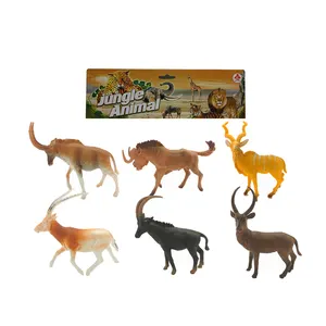 Wholesale 5 inches hollow deer figure plastic forest animal toy