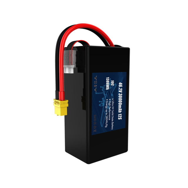 Drone Battery HV 12S 46.2V 30000mAh 280Wh/kg Solid State Battery for Cargo Drone/ Vtol/ Evtol/ Heavy Lifting Drone