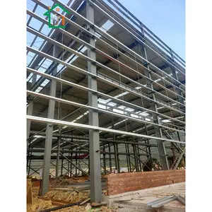 Bangunan berkualitas tinggi struktur baja prefab hangar industri gudang baja ringan pabrik pemasok