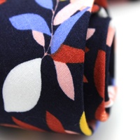 Cravate personnalisée en coton pour homme, motif floral de printemps, faite à la main, fine, imprimée, pour mariage, vente en gros Chine