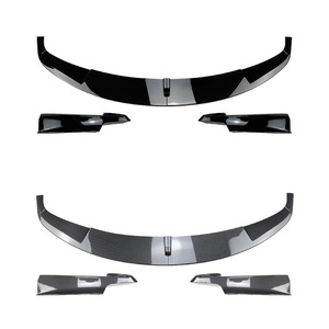 Bmw Front <b>Splitter</b> <b>Lip</b> Bumper For F30 F31 3 Series 2013 2019 Piano Black Carbon Fiber Texture PP Material - Product Image 2