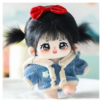 Peluche personnalisée de 20 cm, personnage de dessin animé, poupée fille, peluche douce, poupée bébé en peluche
