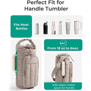 Funda de Botella de Agua de 40 oz, de Lujo, Aislada, Reciclable, de Poliéster, Moderna, con Aislamiento Térmico - Product Image 3