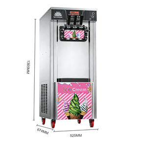 Machine à crème glacée commerciale LS298YL, machine à crème glacée molle, machine à yogourt glacé portable - Product Image 2