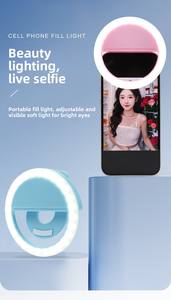 <span class=keywords><strong>Lampe</strong></span> vidéo à clipser pour téléphone, LED rechargeable 150 mAh, mini <span class=keywords><strong>lampe</strong></span> portable à éclairage continu pour vlog mobile - Product Image 4