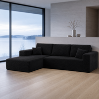 Canapé modulaire compressé en mousse, prix d'usine, canapé sectionnel moderne rembourré sans armature, chaise en éponge pour chambre à coucher