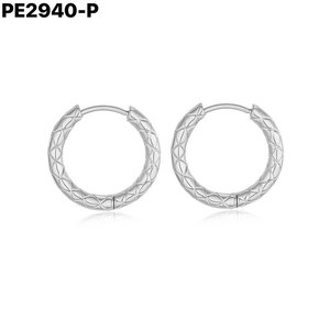 เอมี่ เอมี่ ฮูปต่างหู 2.5*8 เครื่องประดับแฟชั่นสตรีทรงเรขาคณิตชุบเงิน - Product Image 2