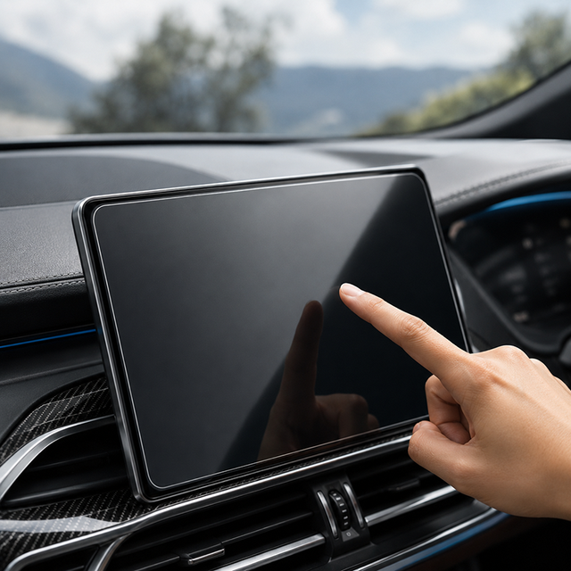 Customized Car Navigation Touch Screen Protective Film Anti-Fingerprint Tempered Glass Screen Protector for Car Accessories